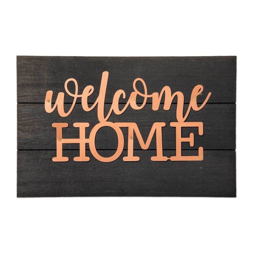 Welcome Home Copper Pallet Sign
